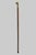 Victorian Victorian Style Carved Wood Dog Head Smugglers Cane Walking Stick W/Hidden Flask For Sale - Image 3 of 10