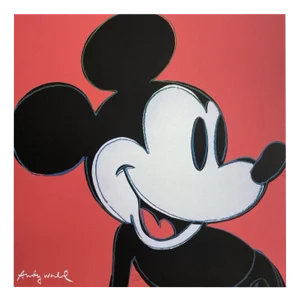 After Andy Warhol, Mickey Mouse, Red, Print, 1980s