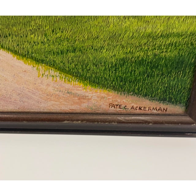 Folk art painting by Pate Clement Ackerman (1915-1997) of Kensington Plantation in Richland County near Columbia, SC....