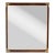1950's Walnut Chinoiserie Campaign Style Mirror by Drexel For Sale