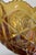 Vintage l.e. Smith Heritage Amber Carnival Glass Oval Pedestal Compote Bowl For Sale - Image 9 of 13