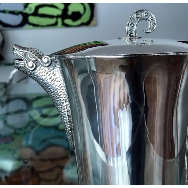 Rare and Stunning Sterling Silver Pitcher by Tane Orfebres For Sale In Atlanta - Image 6 of 11