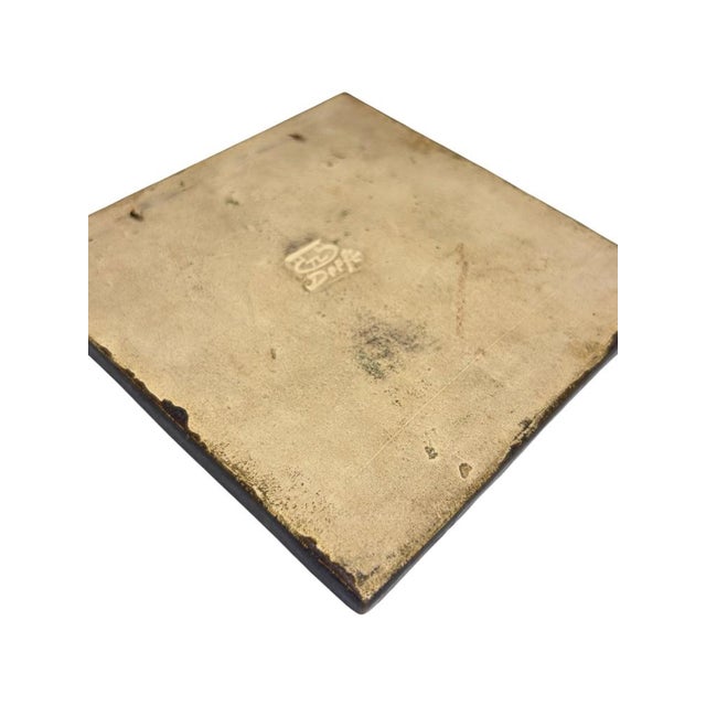Mid-Century Modern Royal Delft Cloisonné Amsterdam Coat of Arms Tile For Sale - Image 9 of 15