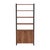 Drake 73" 2 Door Walnut Bookcase, Medium Brown For Sale In Chicago - Image 6 of 6