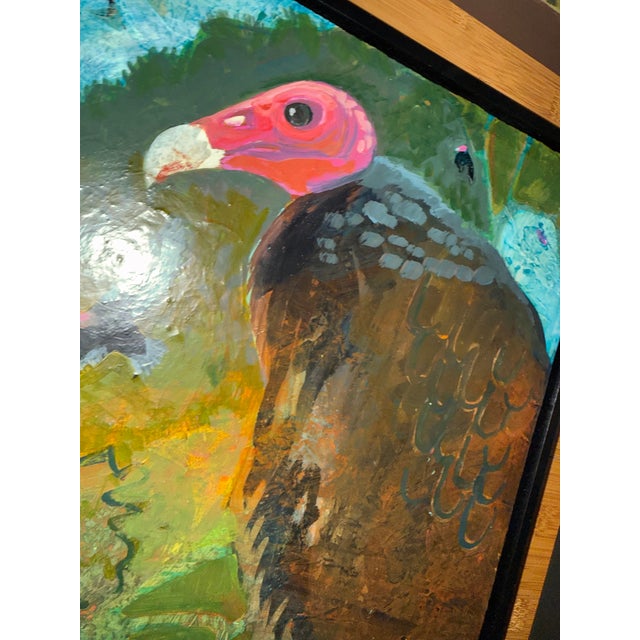 “Dead Skunk” Turkey Vulture Painting by LWren Walraven For Sale - Image 12 of 15