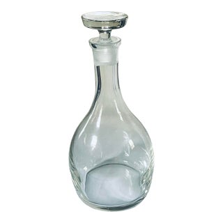 Mid 20th Century Clear Glass Decanter For Sale