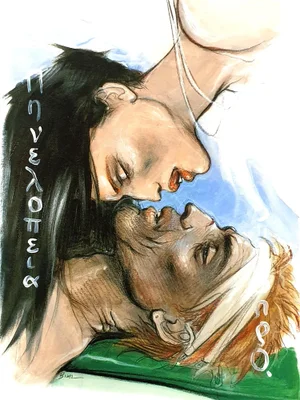 Enki Bilal - The Kiss - Original Lithograph 2012