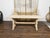 Rustic English 19th Century Natural Wood Farm Table with Trestle Base For Sale - Image 4 of 11