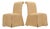 Pair of Skirted Scroll-Back Woven Raffia Slipper Chairs For Sale