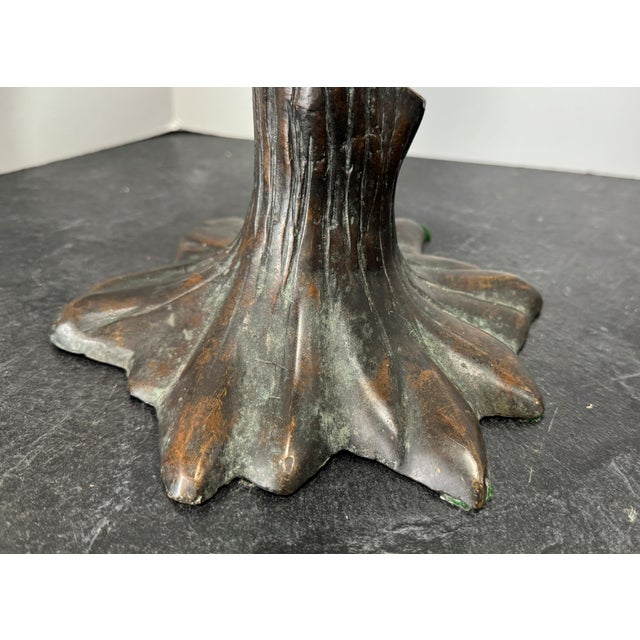 Maitland Smith Bronze & Mother of Pearl Parrot Sculptures, a Pair For Sale - Image 14 of 15