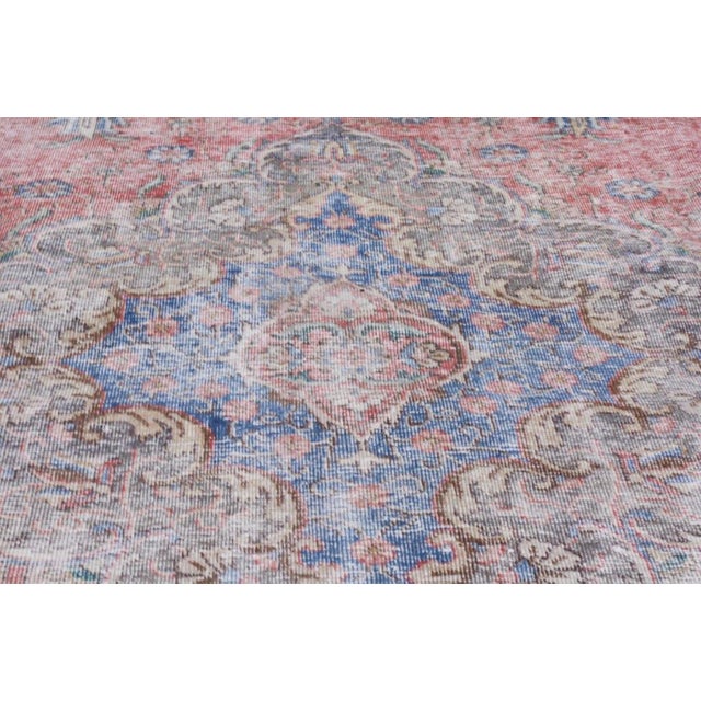 Vintage Turkish Anatolian Hand Knotted Wool Rug, 9'5'' X 12'2'' For Sale - Image 4 of 6