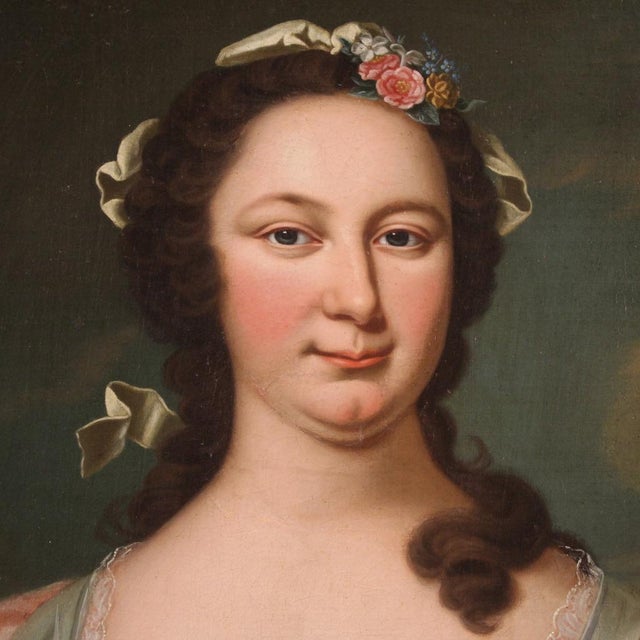 Portrait of a Gentlewoman, 19th Century, Oil Painting on Canvas, Framed For Sale - Image 3 of 15