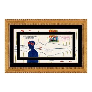 1970s Pop Art Profile with Expo '74 Preserve the Environment Stamp, Peter Max For Sale