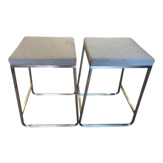Modern Room & Board Collins Stools - A Pair For Sale