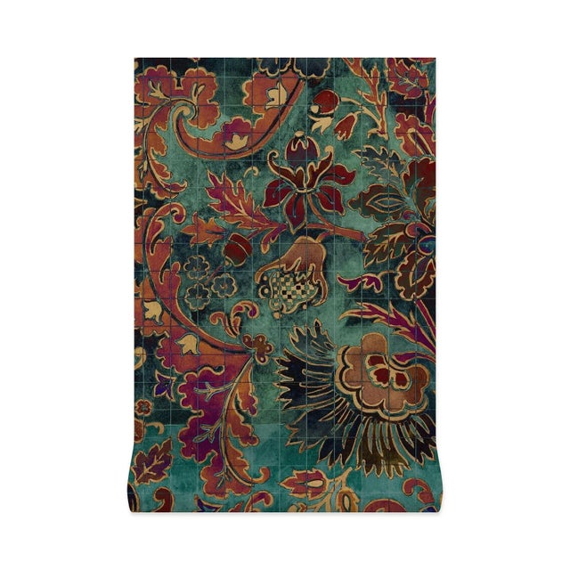 House of Hackney House of Hackney Andastra Wallpaper - Amazonite, Sample For Sale - Image 4 of 4