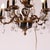 French Empire Ebonized & Gilt Metal Chandelier 1930 For Sale - Image 6 of 12