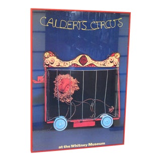 Vintage 1972 Calder's Circus Poster Whitney Museum For Sale