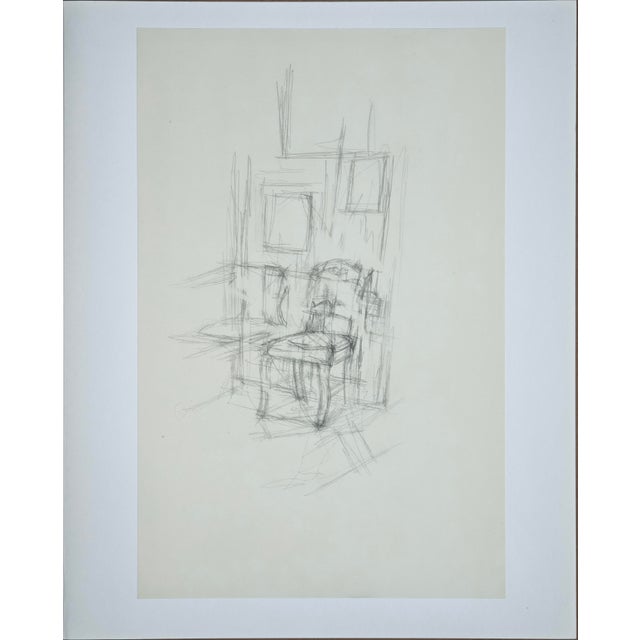 Alberto Giacometti, Chair, 1963, Original Lithograph For Sale - Image 4 of 8