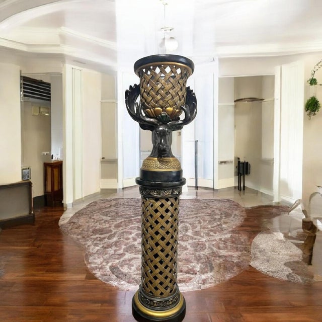 Discover a statement piece that brings rustic elegance and bold artistry to any room. This exquisite cast plaster vase,...