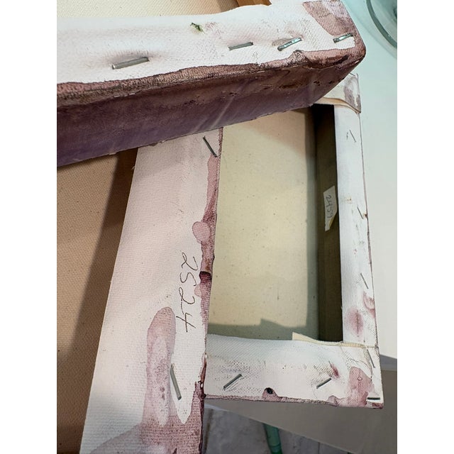 Vintage Abstract Contemporary Folk Art Mixed Media Heart Signed Paintings – Collection of Three For Sale - Image 11 of 13