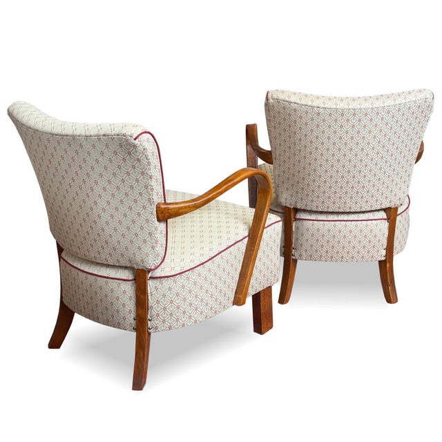 Art Deco Lounge Chairs by Jindřich Halabala for Up Závody, 1930s, Set of 2 For Sale - Image 4 of 12