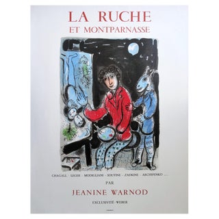 Marc Chagall, La Ruche and Montparnasse, 1978, Lithographic Poster For Sale