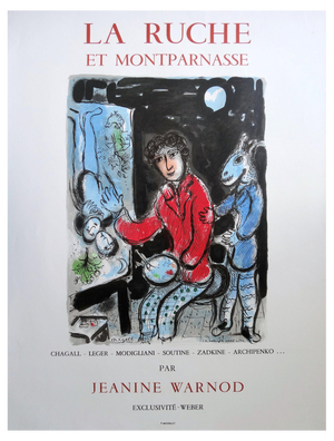 Marc Chagall, La Ruche and Montparnasse, 1978, Lithographic Poster