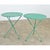 Early 20th Century French Pair of Metal Bistro Tables with New Powder Coat, 2 Pieces For Sale - Image 12 of 12