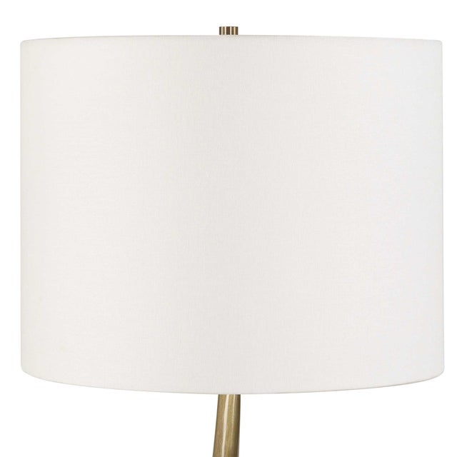 Spiraling Cordless Brass Buffet Lamp For Sale In Chicago - Image 6 of 6