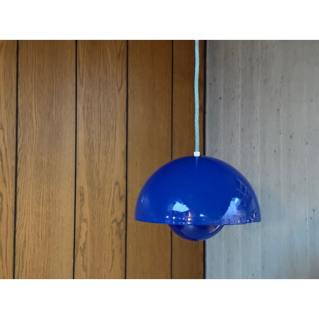 Mid-Century Modern Flower Pot Pendant Lamp by Verner Panton for Louis Poulsen, Denmark, 1960s For Sale - Image 3 of 13