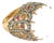 Bochic "Orient" Pink Quartz & Sapphire Ring Set In 18K Gold & Silver For Sale