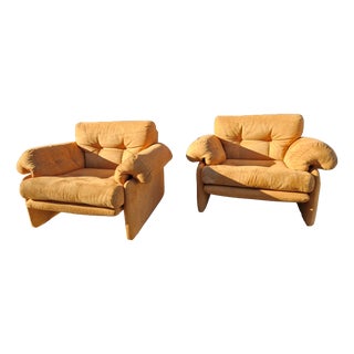 Coronado Armchairs attributed to Afra & Tobia Scarpa for B&B Italia, 1970s, Set of 2 For Sale