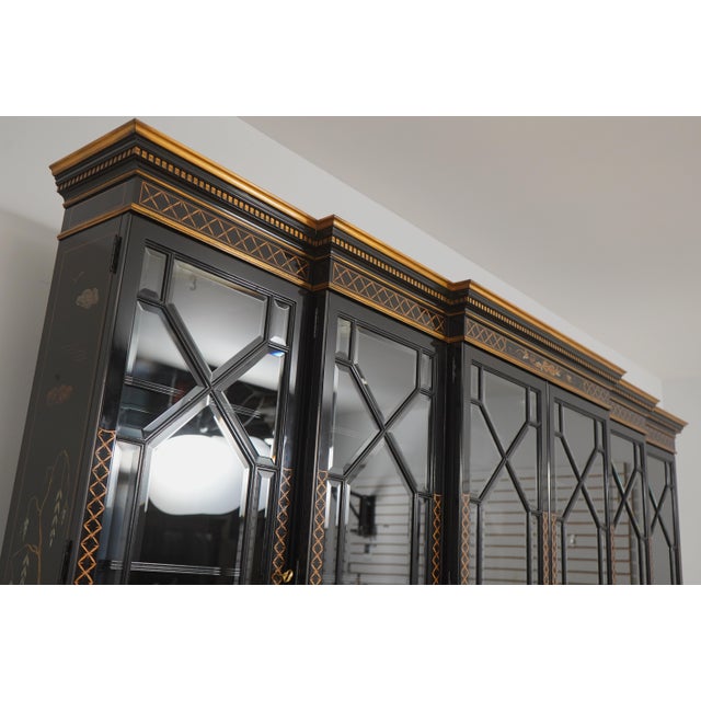 Karges Monumental 6 Piece Chinoiserie Breakfront China Cabinet For Sale - Image 14 of 18