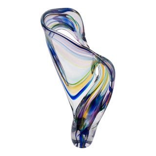 Contemporary Glass Sculpture "Spinnaker" by David Goldhagen For Sale