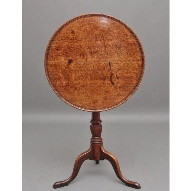 Brown Georgian Period Oak Wine Table, 1770 For Sale - Image 8 of 10