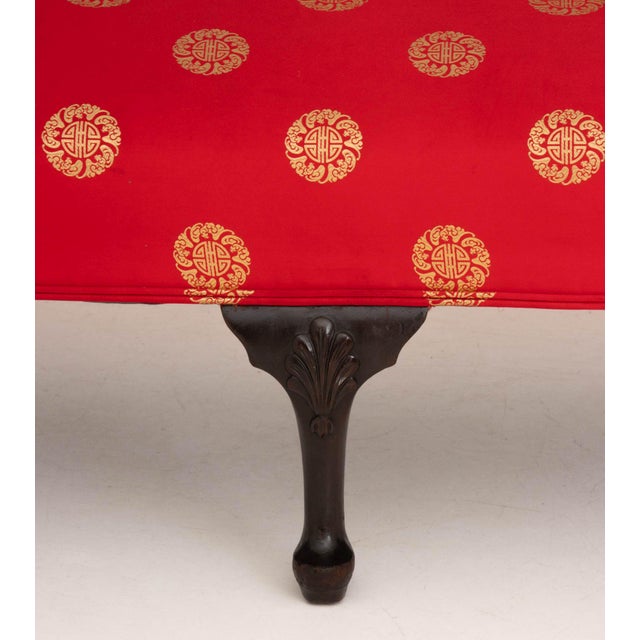 Mid 20th Century Queen Anne Style Camelback Sofa For Sale - Image 5 of 7