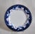 Japanese Cobalt Blue White Porcelain Decorative Plate With Orchids French Colonial Signed Yumi Katsura For Sale - Image 3 of 10