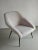 Metal Gray Boucle Shell Armchair, Germany, 1960s For Sale - Image 7 of 9