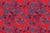 A 9.5" x 9.5" sample of Strawberry Hill Deep Red Care Instructions: Pure Solvants Dry Cleaning
