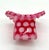Fenton Art Glass Company Vintage Fenton Cranberry Opalescent Coin Dot Top Hat Vase With Ruffled Rim For Sale - Image 4 of 9