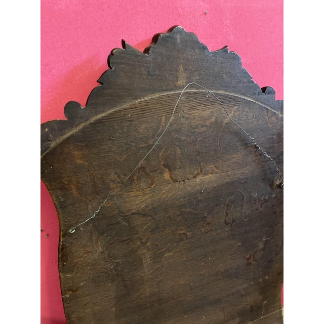 Antique Mirror in Wooden Frame, 1890s For Sale - Image 5 of 7