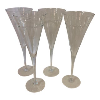 Calloway Champagne Flutes - Set of 4 For Sale