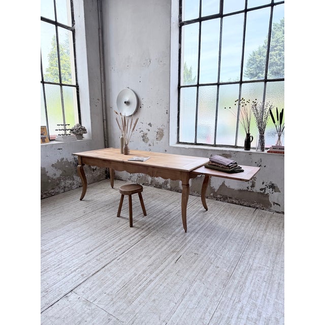 Antique 19th-century solid cherry wood farmhouse table. we love the overall quality, the wood's patina, and the age of...