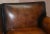 Brown Leather Two Seat Sofa For Sale - Image 5 of 18