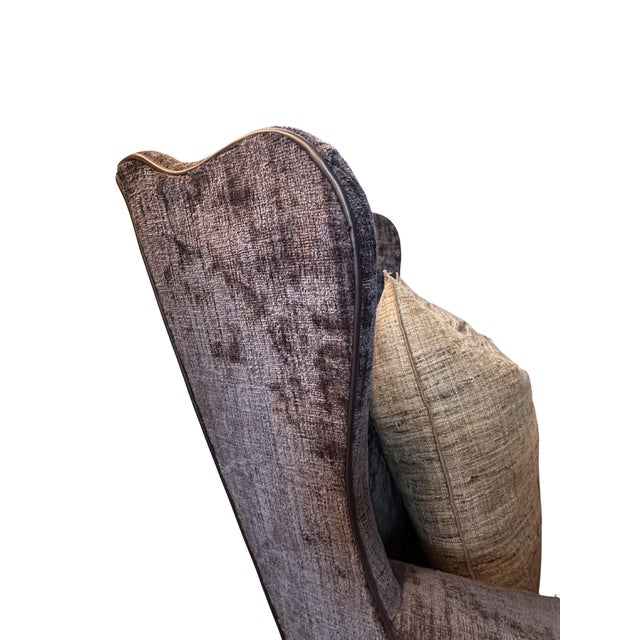 Newly Upholstered Kravetcouture & Houles Wingback Chair Set of 2 For Sale - Image 4 of 6