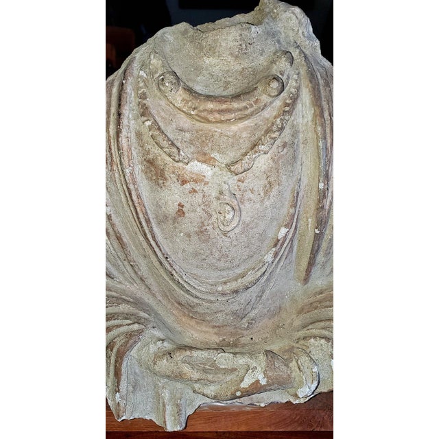 Wood A Stucco Torso of the Buddha, Gandhara, 4th-5th Century For Sale - Image 7 of 9
