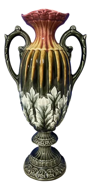 Art Nouveau Vase in Barbotine, 1893