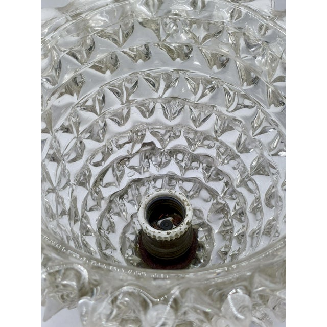 Rostrato Murano Glass and Brass Wall Lamp by Ercole Barovier for Barovier & Toso, Italy, 1940s For Sale - Image 9 of 10
