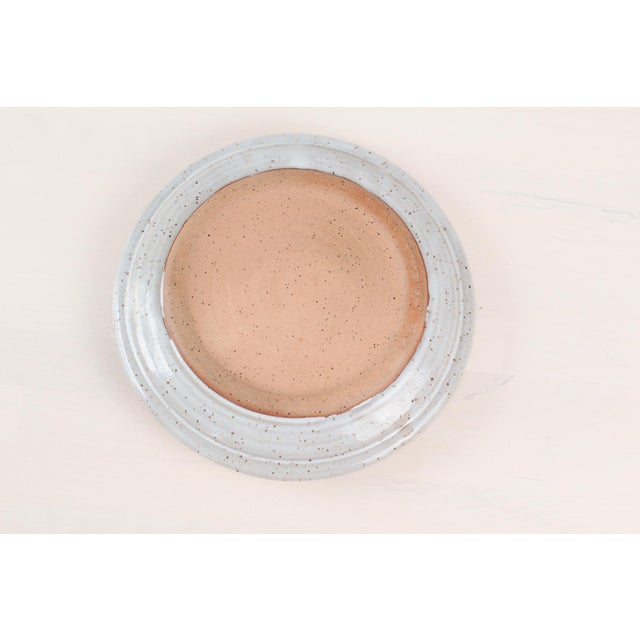 1970s Studio Pottery Serving Platter With Center Bowl For Sale - Image 12 of 13