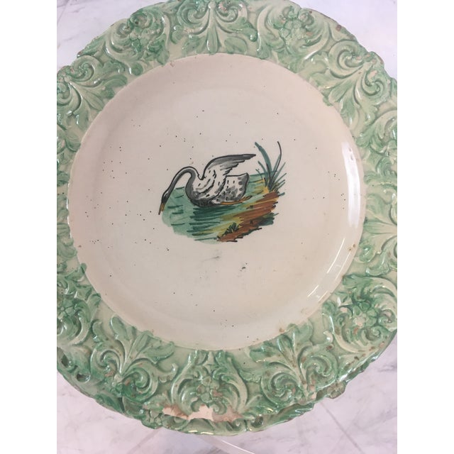 Italian Antique Ironware Italian Swan Plates, Set of Four For Sale - Image 3 of 7